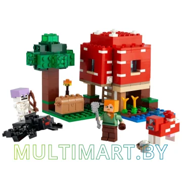 Конструктор LEGO Minecraft 21179 Грибной дом картинка 3